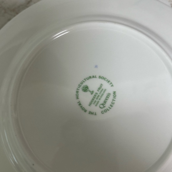 4 Queens Royal Horticultural Society Collection Salad Plates bone china England - Picture 10 of 14